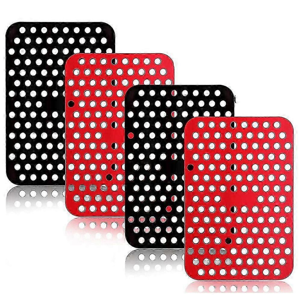 Kikidex (As Show, One Size) Reusable Silicone Air Fryer Liners For Ninja Foodi Dual Air Fryer Dz201, Non-Stick Air Fryer Access
