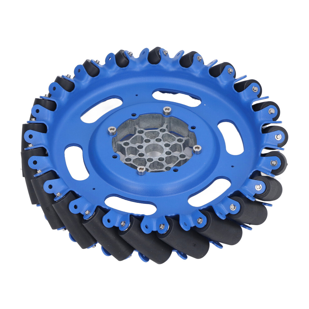 Omnidirectional Robot Wheel 8in SPCC Steel Rubber 45 Heavy Duty-image-OPC-PMQ9BWG-NEW