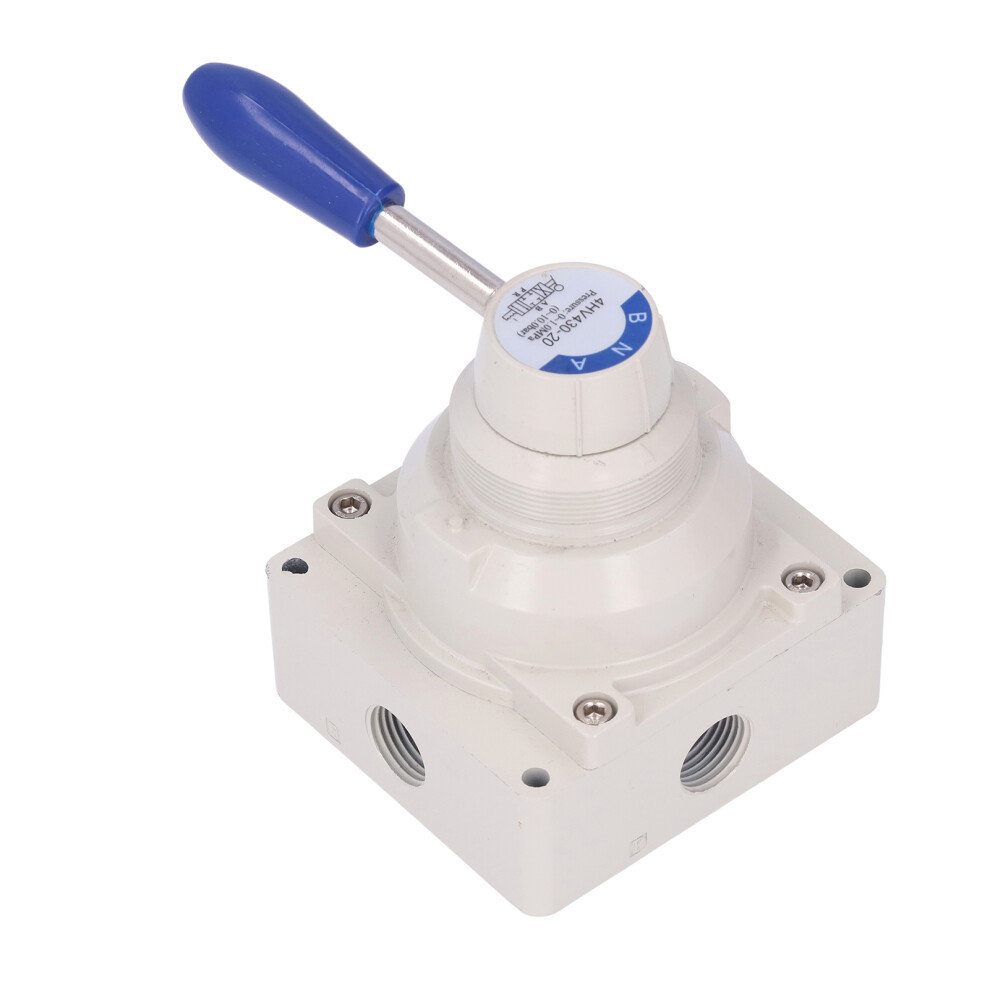 Pneumatic Hand Valve 3-Position 4-Way Aluminum Alloy Rotary Lever 9321357752017