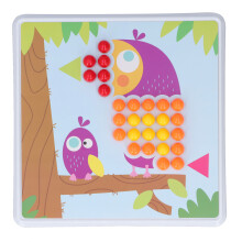 240 piezas de mosaico a juego de colores para tablero perforado en forma de hongo