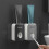 Automatic Wall-Mounted Toothpaste Dispenser, Vacuum, Detachable, Gray 7