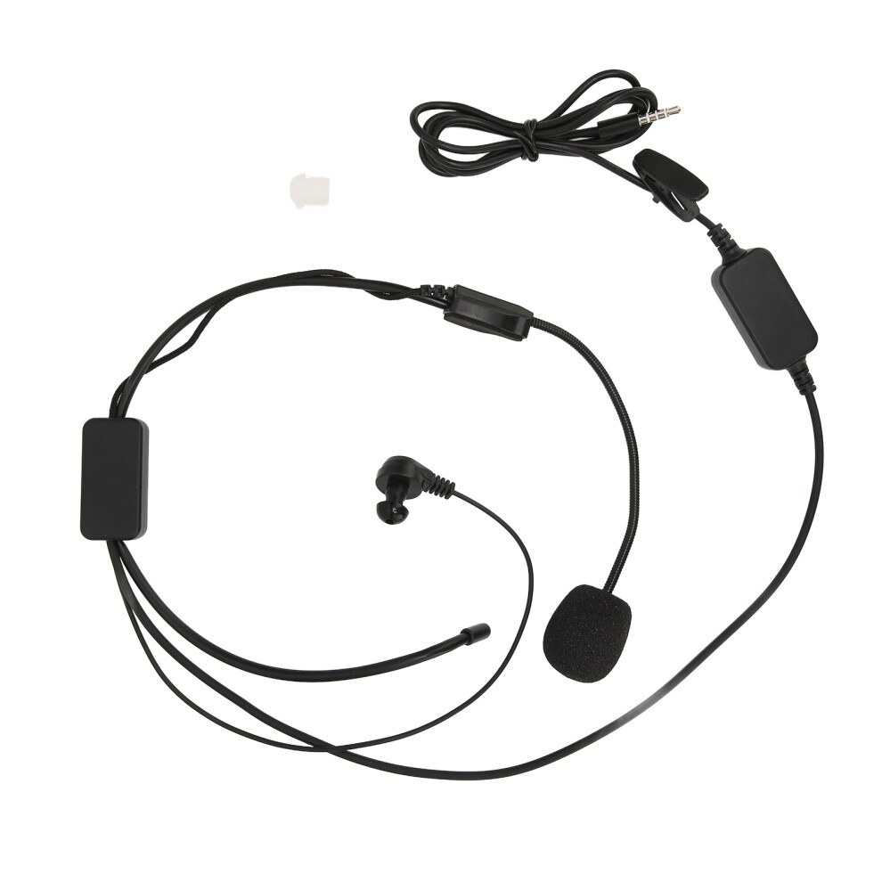 Motorcycle Headset With Microphone 3.5Mm Noise Reduction Cable 1.4M 3721357754015