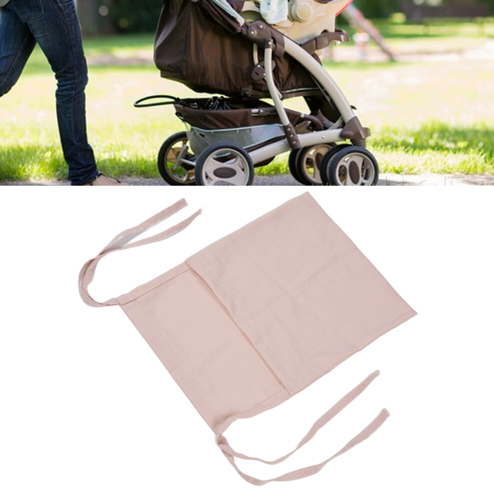 Large Pink Cotton Linen Baby Bed Storage Hanging Bag, Single Grid, Light Weight