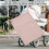 Sac suspendu rose pour lit à grille simple, grande capacité 6