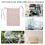 Sac suspendu rose pour lit à grille simple, grande capacité 7