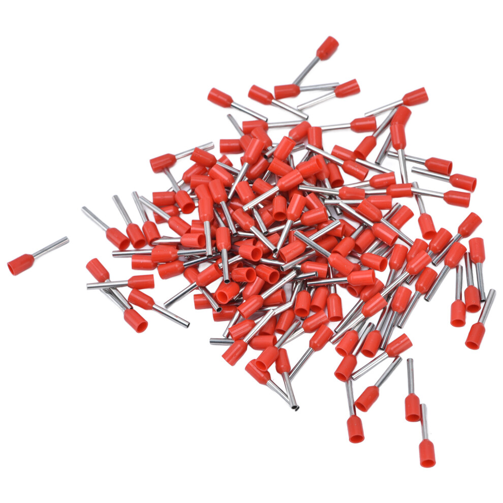 Electrical Insulated Ferrule Connectors 20 Awg Red 1000 Pcs Pin Crimp Terminals 8091357754083