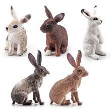 5 Stück Süße PVC Osterhasen Garten Miniaturdekorationen 6x4cm Spielzeug Geschenk