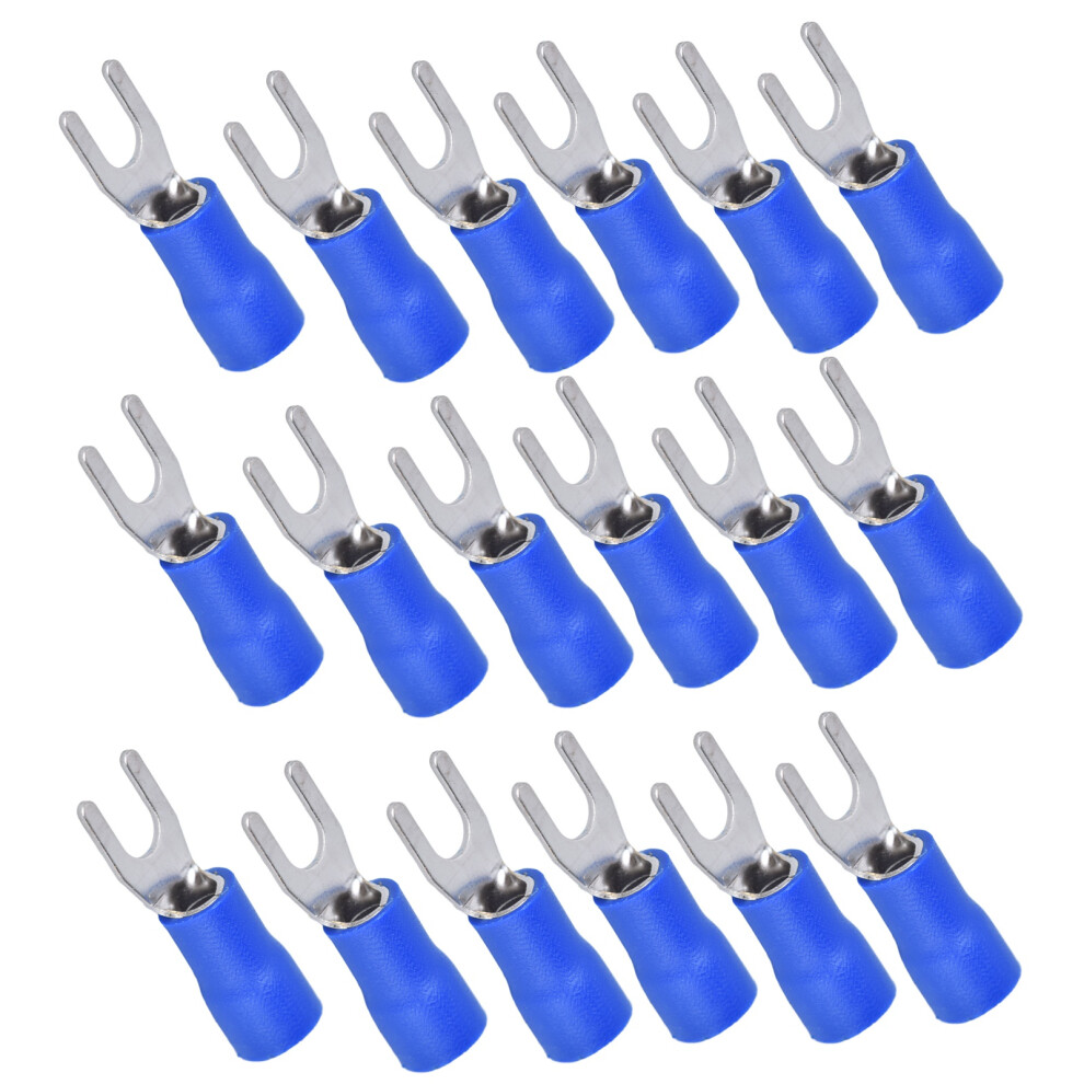 Set Of 50 Insulated Fork Terminals 14Â12Awg Crimp Connector Kit Sv3.5â4 3341357755975