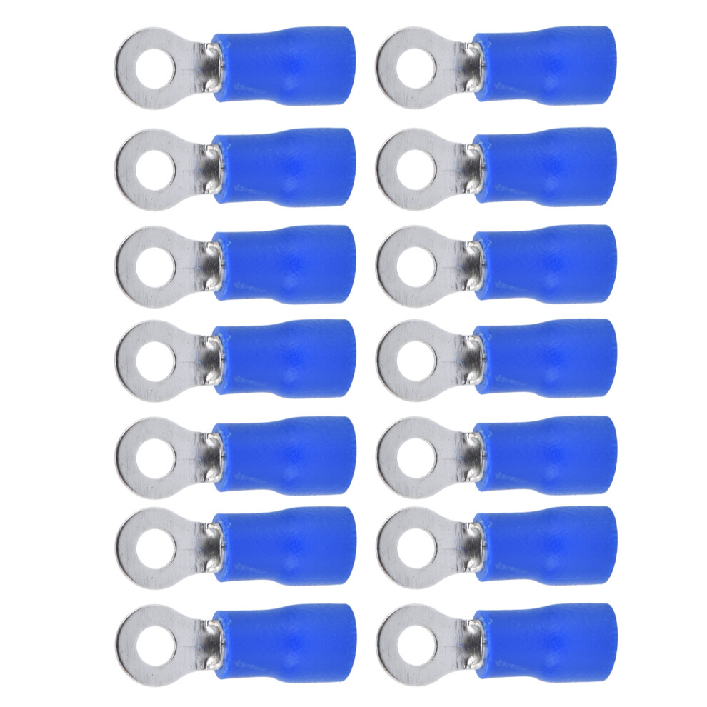 Copper Pvc Insulated Ring Terminals 100 Pack For Awg 16-14 Wire Terminations 9361357756042