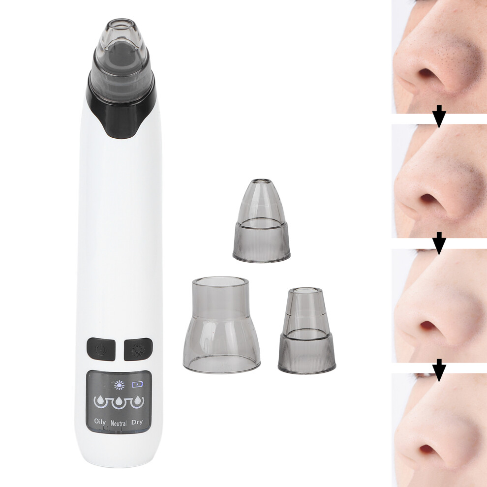 Electric Blackhead Vacuum Cleaner, USB Rechargeable, 500mAh