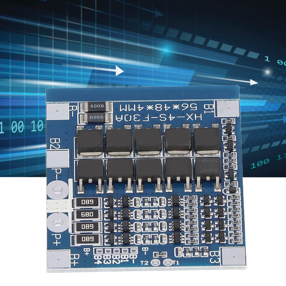Lithium Battery Protection Board 4S 14.8V 30A Balance Pcb For Lifepo4 4261357757849