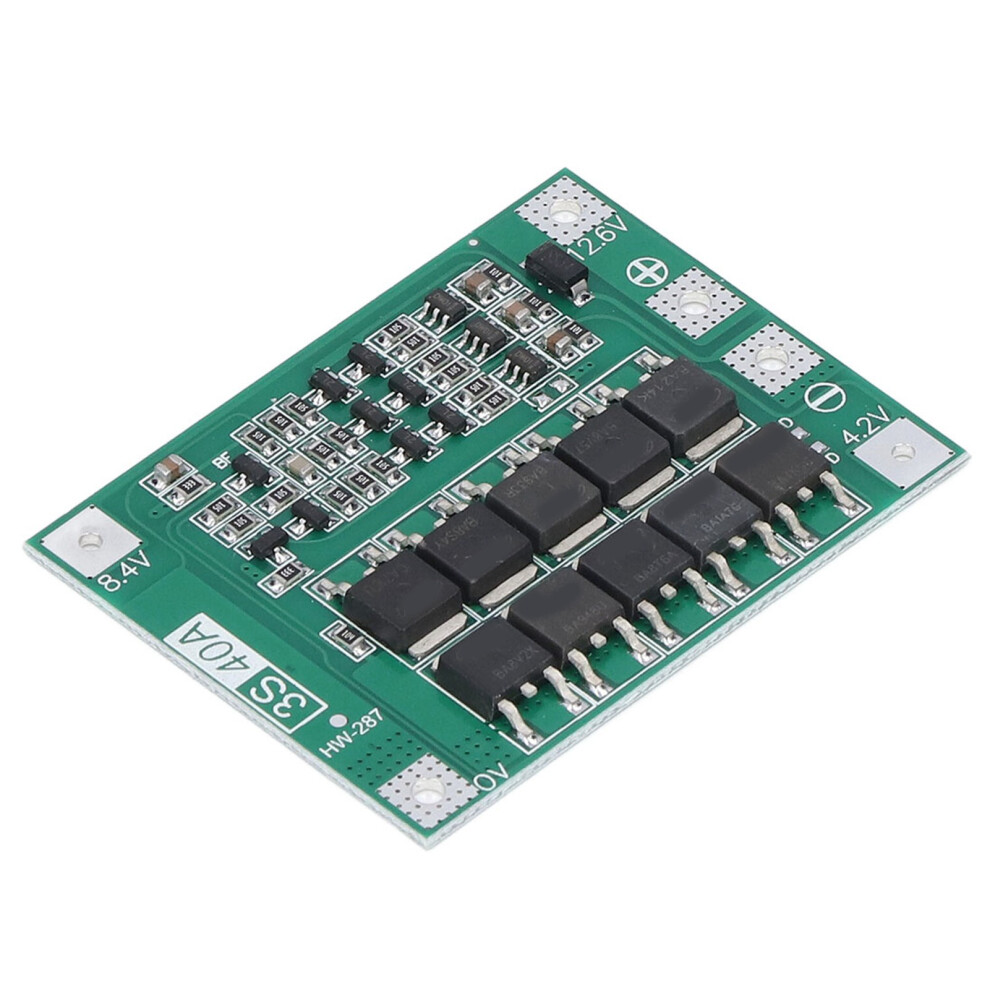 3S 40A Lithium Battery Protection Board 12.6V-13.6V Balanced Charging 8141357757888