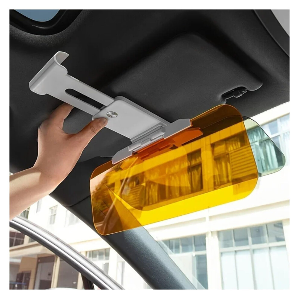 Car Sun Visor Assembly 2-In-1 Day And Night Anti-Glare Uv Hd Mirror Night Vision Visor Expander For Auto Windshield 9339159973912