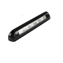 RV LED Awning Porch Light 12V/24V Waterproof Exterior Lamp 1 LED Black For Motorhome Caravan Camper Trailer