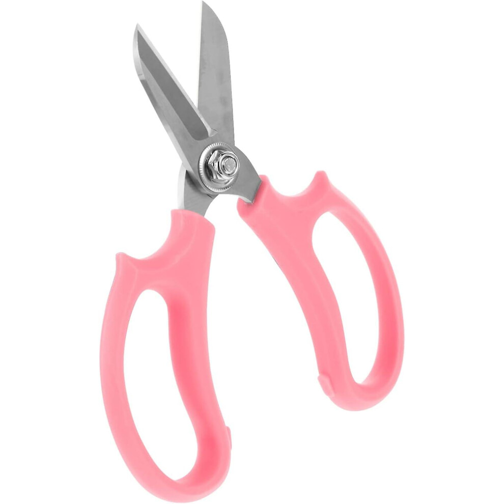 Kikidex (As Show, One Size) Bonsai Scissors For Arranging Flowers Plant Cutting For Grow Room Or Gardening Bonsai Tools Garden Scissors Pruner (Pink) Pink