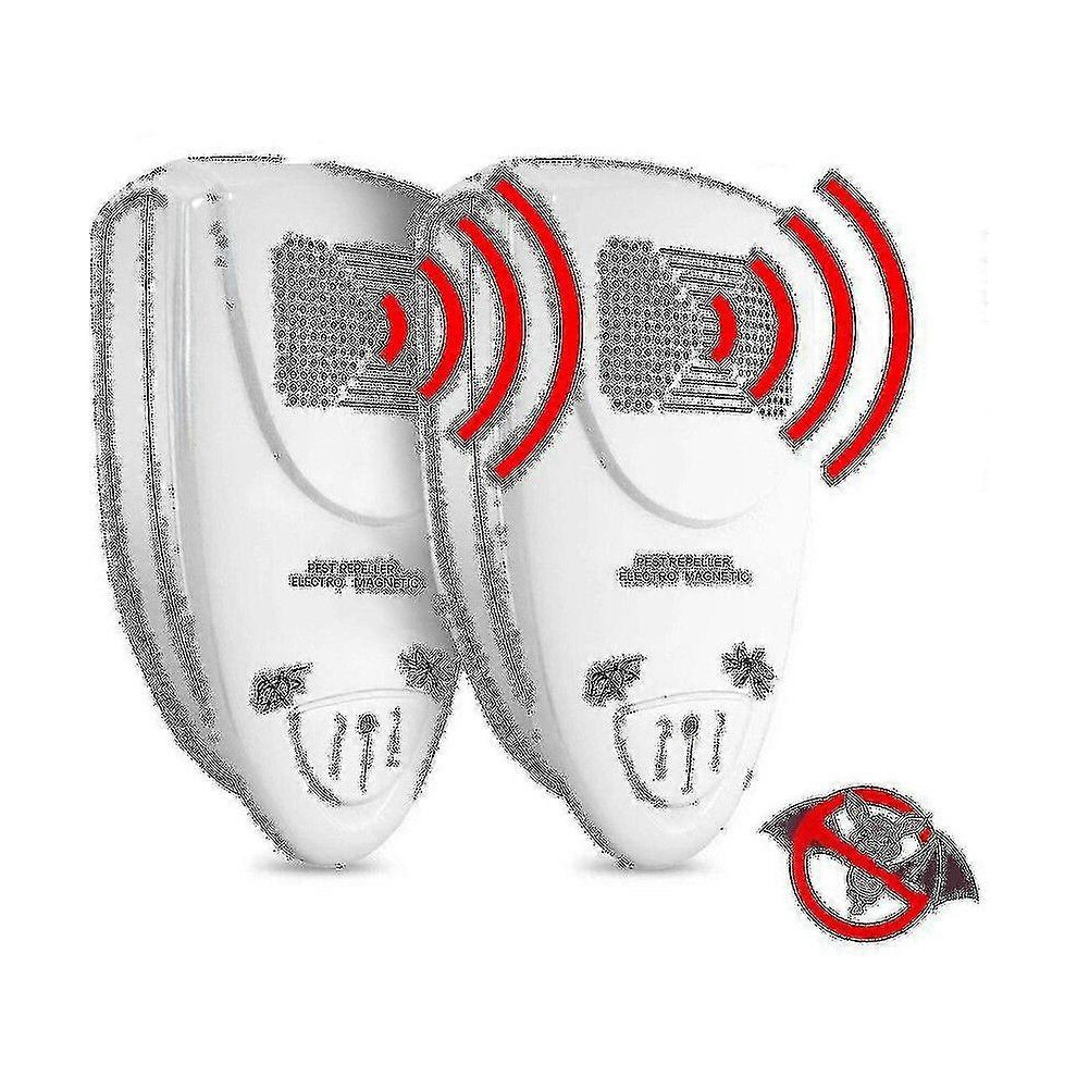 Kikidex (As Show, One Size) Ultrasonic Bat Repellent - Get Rid Of Bats In 72 Hours2pcs