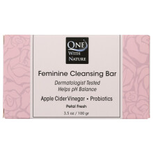 One With Nature Feminine Cleansing Bar Soap Petal Fresh 3,5 oz Bar Soap