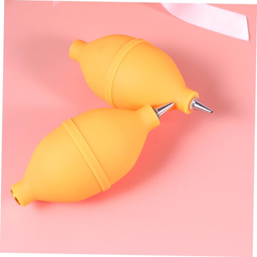 Silicone Air Blower Squeeze Bulb 2-Pack For Camera Cleaning, Dust Blower Duster, Electronics Cleaning Tool 2