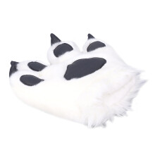 Cute Animal Claw Costume Gloves Plush Tiger and Werewolf Claw Gloves White