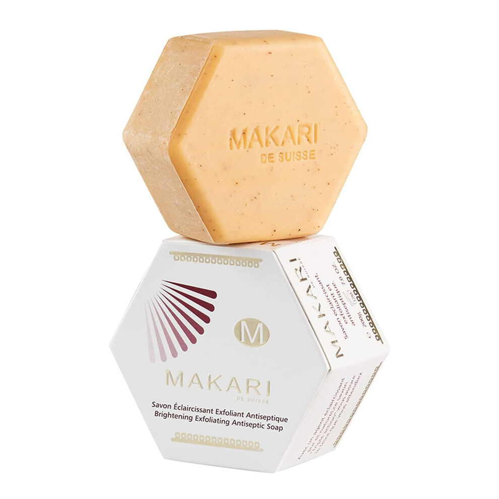 Makari Classic Exfoliating Antiseptic Soap 7Oz | Helps Revitalize Skin | Promotes Even Toned Complexion | Detoxifies And Removes Impurities | For Dry