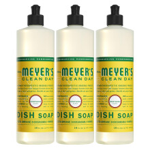 SEΡORA. MEYER'S CLEAN DAY Jabσn lνquido para platos Fσrmula biodegradable Madreselva 16 fl. onzas - Paquete de 3