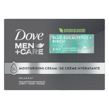 DOVE MEN + CARE Bar 3 i 1-rens til krops ansigt og barbering Bl? Eucalyptus 8 barer til frisk og sund hud Krop- og ansigtsrens mere fugtgivende e