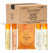 Terra Pure Agrumi selvatici | 1 oncia. Liquidi e 1 oncia. Saponette | Kit completo per 1 acquisto | 150 pezzi
