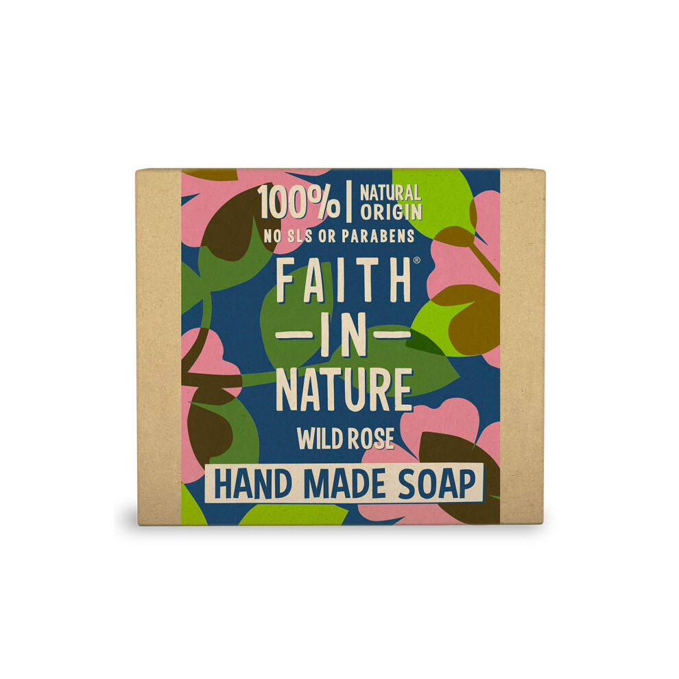 Faith In Nature | Wrapped Soap - Wild Rose | 1 X 100G