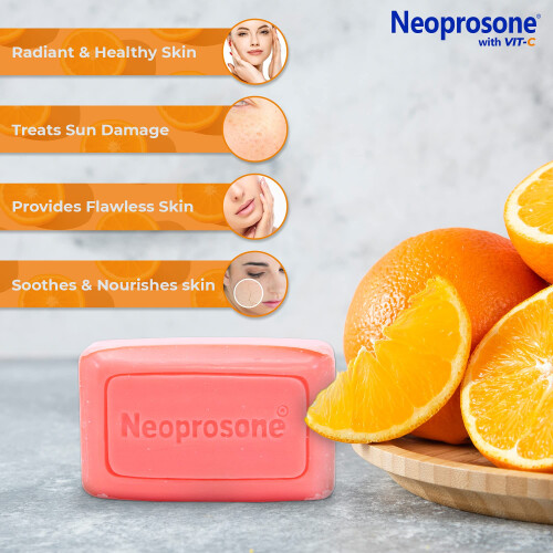 Neoprosone Cleansing Bar Soap with Vitamin C 200g 2