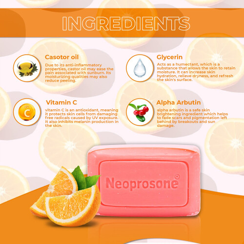 Neoprosone Cleansing Bar Soap with Vitamin C 200g 1