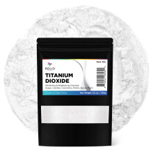 Rolio Pure Dixido de Titanio en Polvo Bolsa de 3.5 Oz (100g) - Colorante Blanqueador para Tinte de Jabn Protector Solar y Locin Velas de Resin