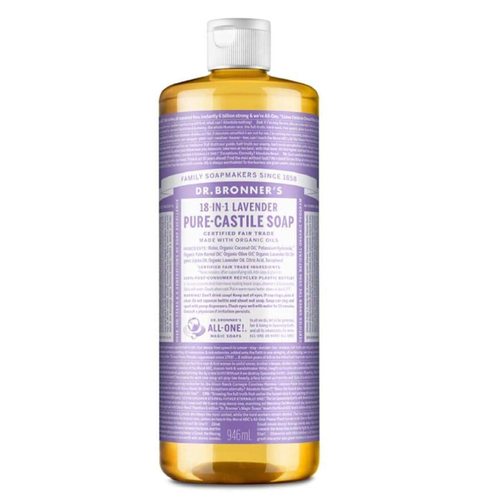 Dr. Bronner's Dr Bronner Org Lav Castile Liq Soap 946Ml