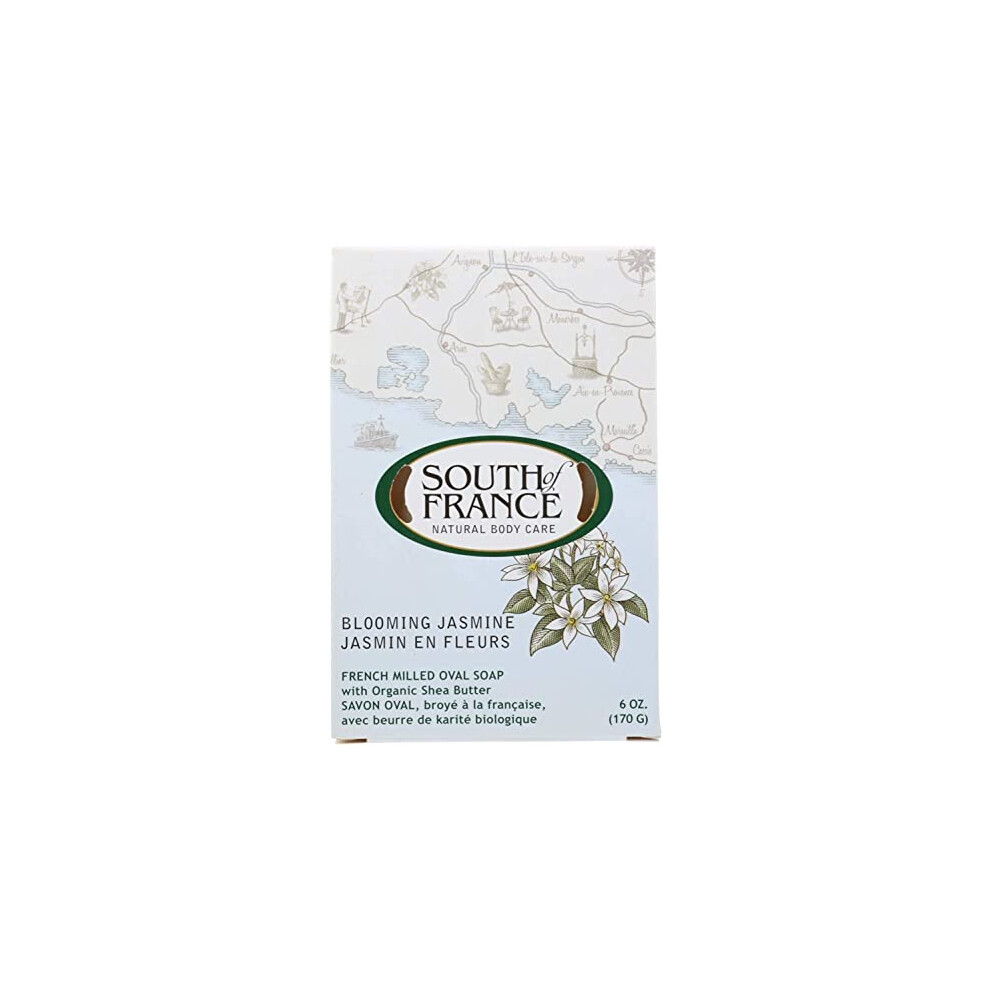 South Of France Bar Soap Blooming Jasmine 6 Ounce