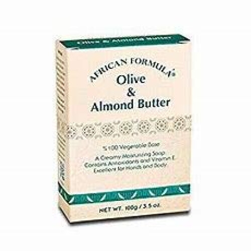 African Formula OLIJF- EN AMANDELBOTERZEEP 3.5 0Z.