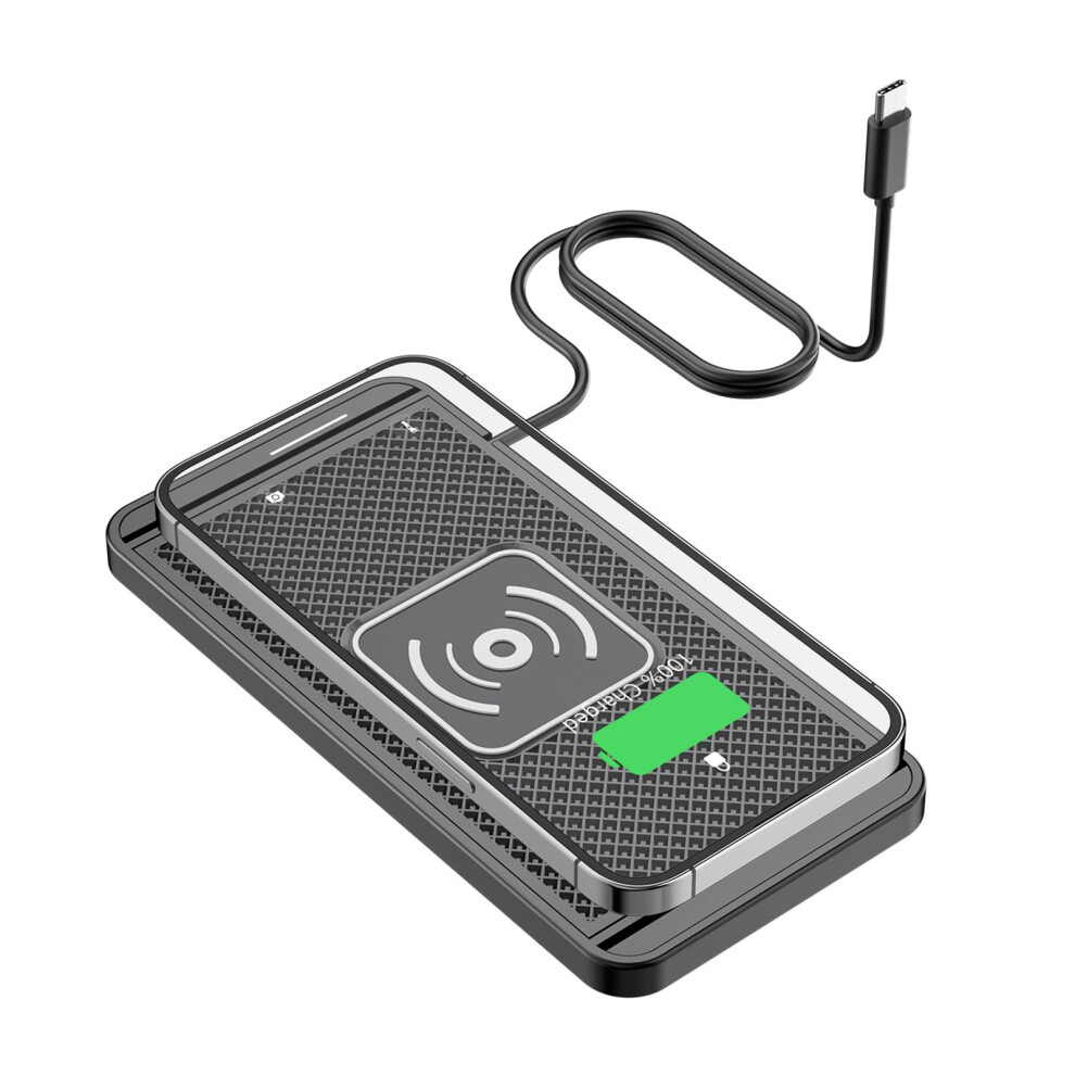 Cell Phone Charging Stations Inductive Wireless Car Charger 15W Fast Charging Stand Anti-Slip Holder Qi-Enabled Phones 9354506673581