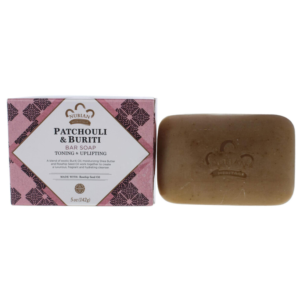 Nubian Heritage Patchouli And Buriti Bar Soap 5 Ounce