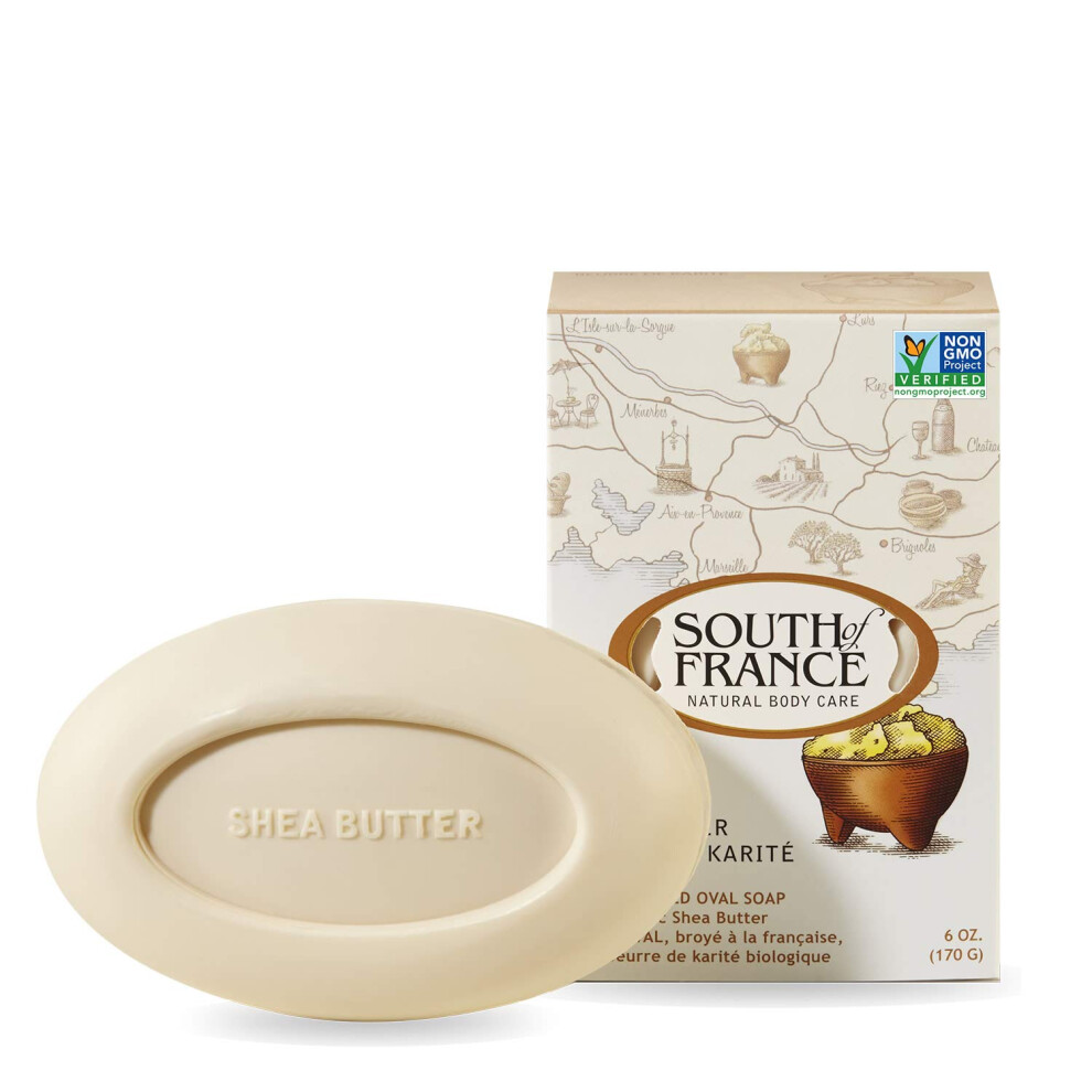 South Of France French Milled Vegetable Bar Soap Shea Butter 6 Oz