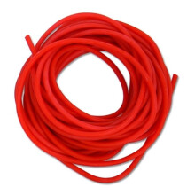 Elastic Rubber Fishing Rope Red Solid Elastic Rubber 6 Meters Length 2mm Diameter Fishing Line