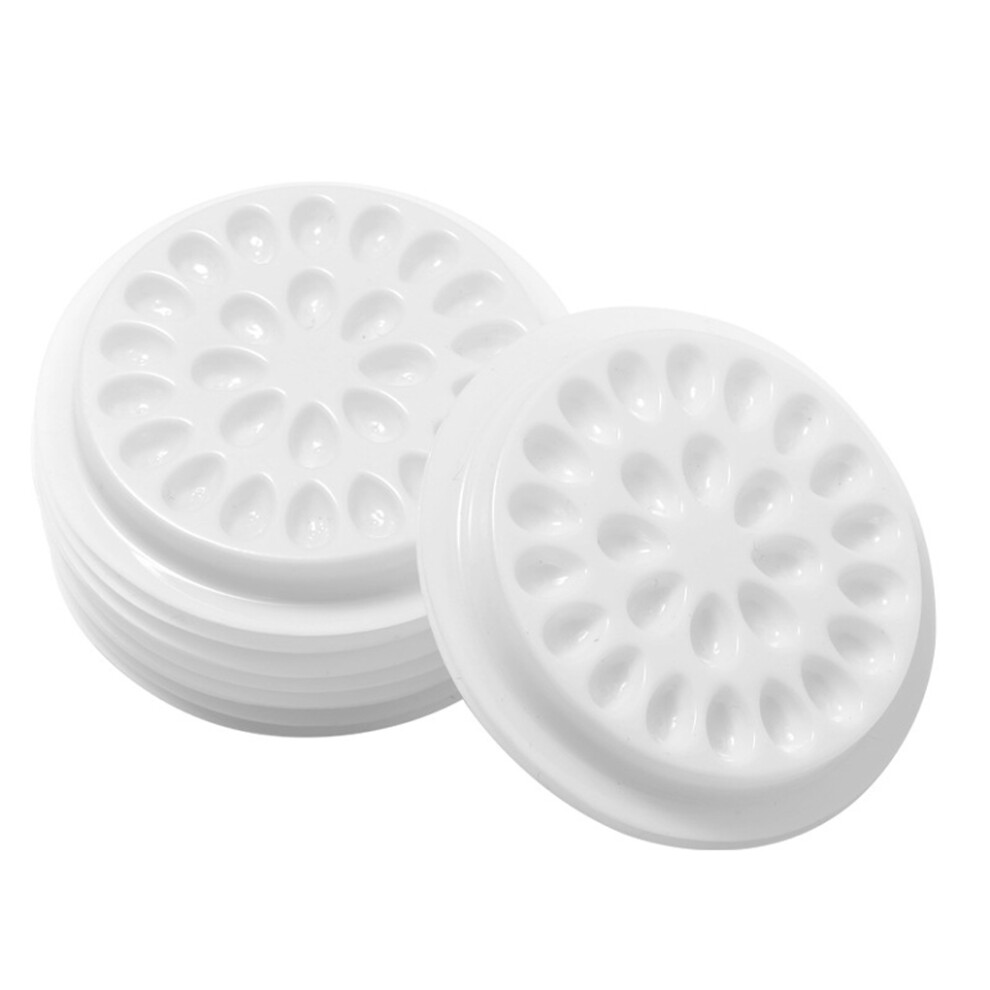 (White) 100PCS Eyelashes Holder Eye Lashes Pallet Round Durable Woman Home-image-OPC-PMQ9TH7-NEW