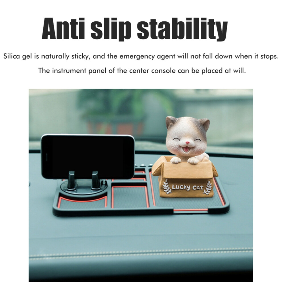 Dashboard Silicone Mat For Cars Non-Slip Phone Holder Navigation And Storage 3061357760792