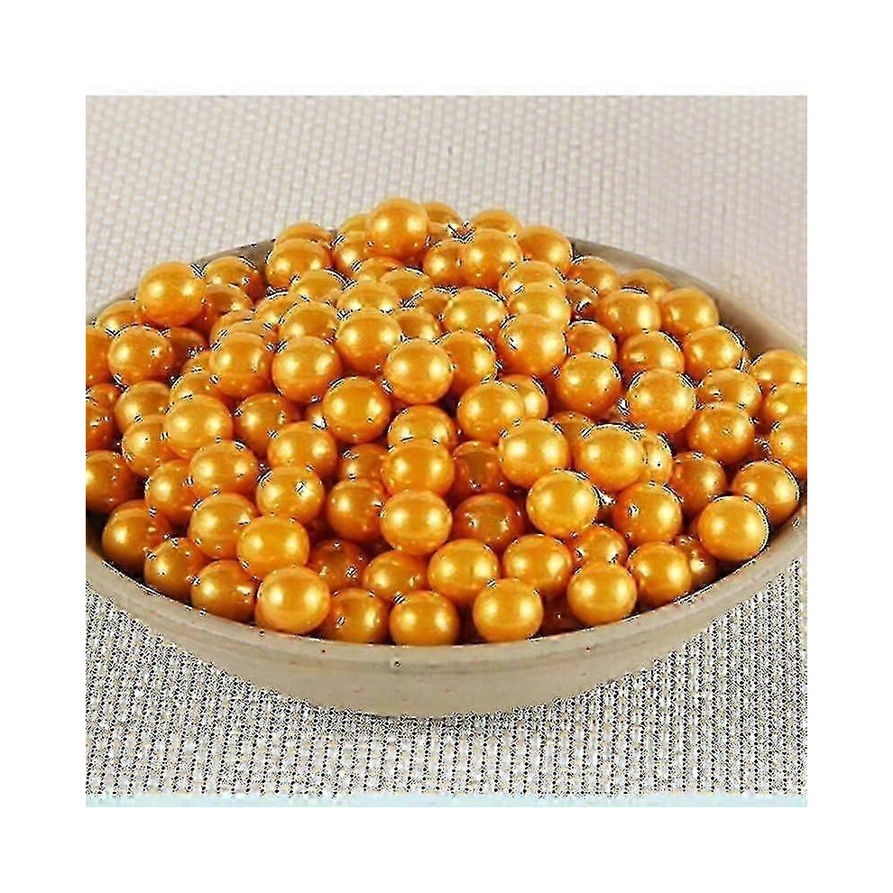 Kikidex (2Mm, 50G Type6) 50G 2-14Mm Edible Colorful Beads Pearl Sugar Ball Fondant Cake Baking Sprinkles Gold Ball Wedding Cake Decoration Candy Clay