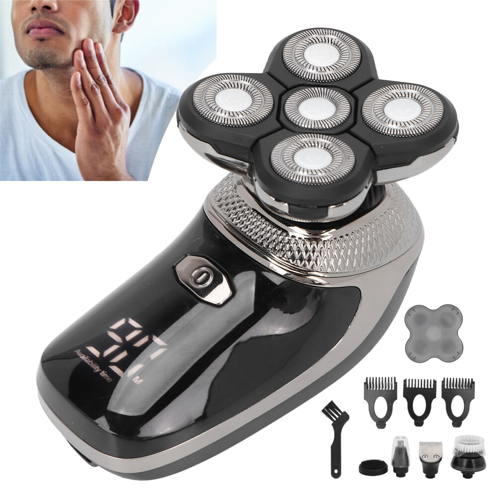 5-in-1 Waterproof Electric Razor 600mAh Lithium Shaver Grooming Kit