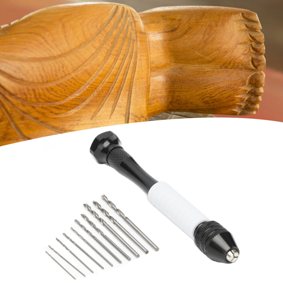 11Pcs Hand Twist Drill Bit Set For Wood, Plastic & Rubber, 0.5-2Mm 7901357761824