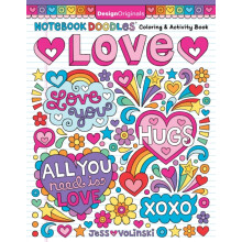 Notebook Doodles Love by Jess Volinski Paperback Book