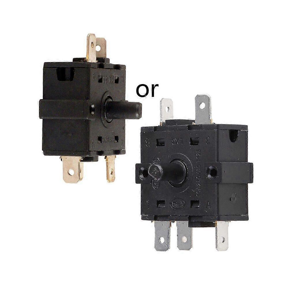 Kikidex (As Show, 3 Pin) 16A Ac Electric Heater Switch Rotary Selector Temperature Control Switch 250V