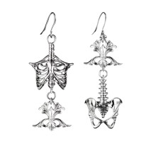 Ohrhänger aus Zinklegierung im Vintage-Gotik-Stil-Silber