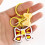 Bright Acrylic Bowknot Keychain Nontoxic Material Trendy-Black 7