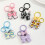 Lightweight Candy Color Bowknot Keychain User Friendly-Yellow 6