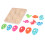 Tablero de dinosaurios de haya - 6 figuras, multicolor 8