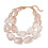 Layering Acrylic Beaded Statement Necklace Women’s-White 1